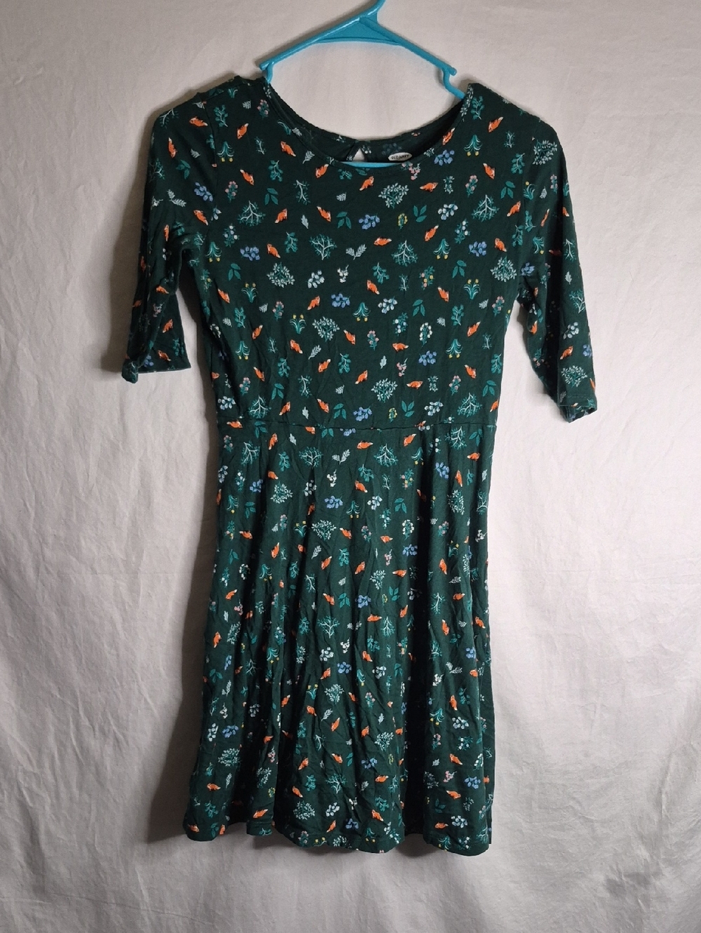 Old Navy Green Floral Kids Dress - Picture 1 of 4